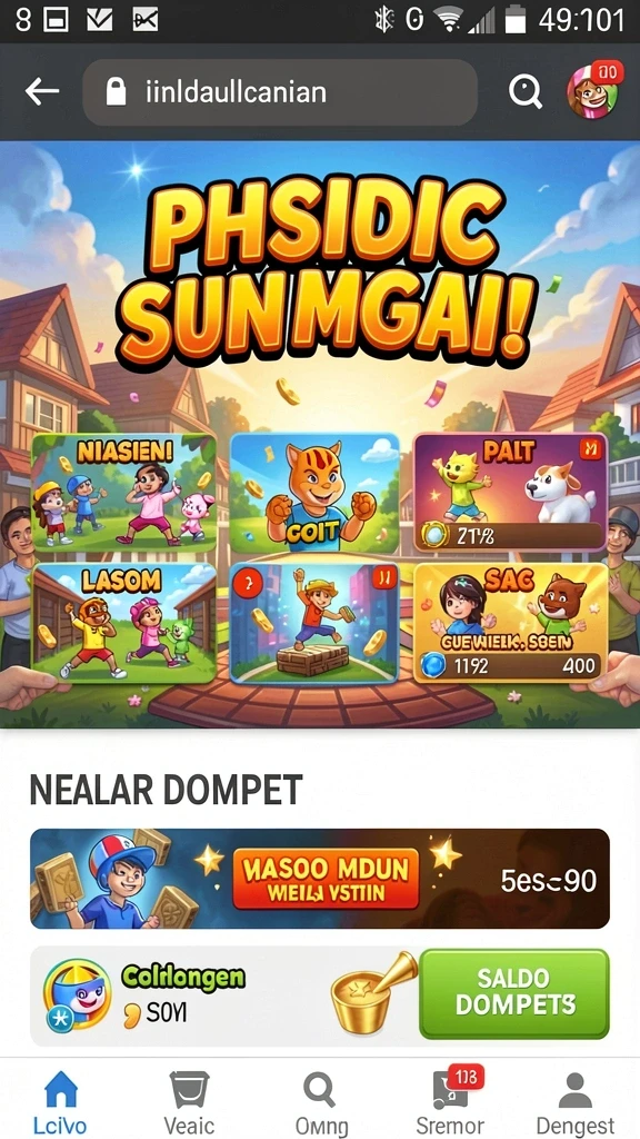 megafafa - Tampilan antarmuka yang menarik dan mudah dinavigasi.